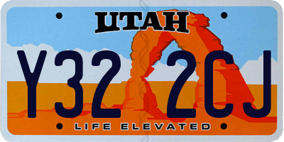 UT license plate Y322CJ