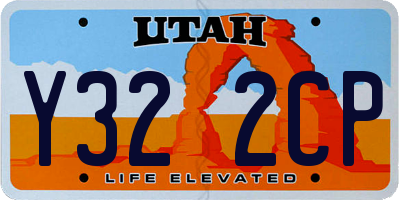 UT license plate Y322CP