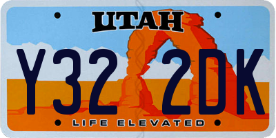UT license plate Y322DK