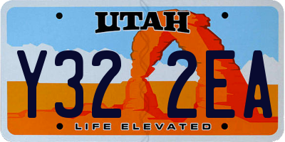UT license plate Y322EA