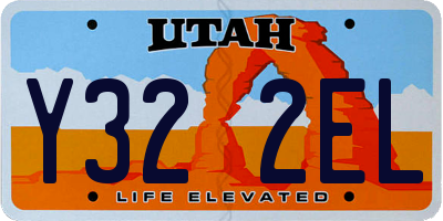 UT license plate Y322EL