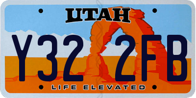 UT license plate Y322FB