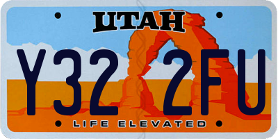 UT license plate Y322FU