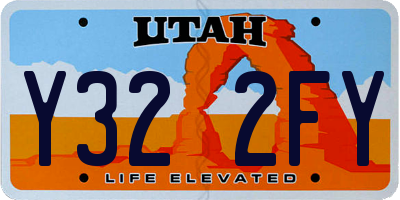 UT license plate Y322FY
