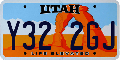 UT license plate Y322GJ