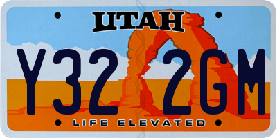 UT license plate Y322GM