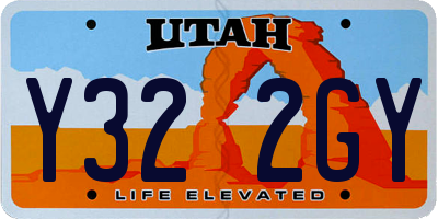 UT license plate Y322GY