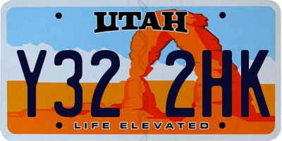 UT license plate Y322HK