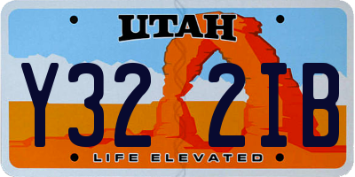 UT license plate Y322IB