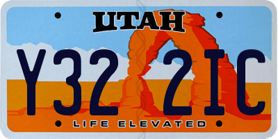 UT license plate Y322IC