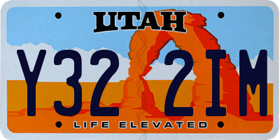 UT license plate Y322IM