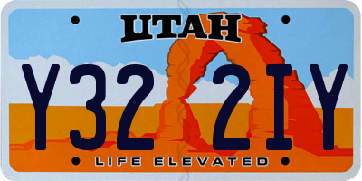 UT license plate Y322IY