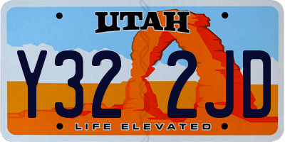 UT license plate Y322JD