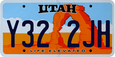 UT license plate Y322JH