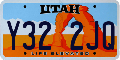 UT license plate Y322JQ