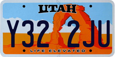 UT license plate Y322JU