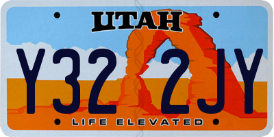 UT license plate Y322JY