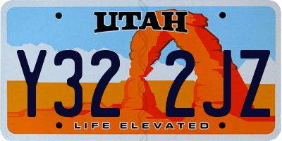 UT license plate Y322JZ