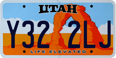 UT license plate Y322LJ