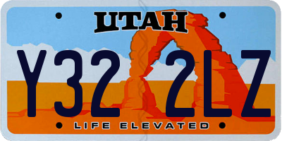 UT license plate Y322LZ