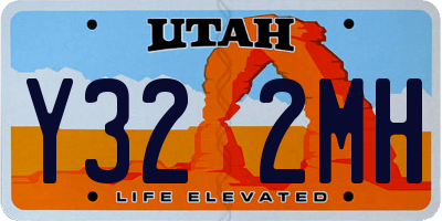 UT license plate Y322MH