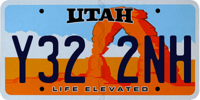 UT license plate Y322NH