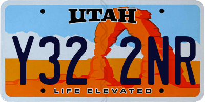 UT license plate Y322NR