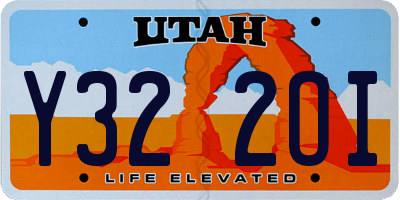 UT license plate Y322OI