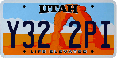 UT license plate Y322PI