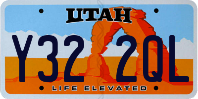 UT license plate Y322QL