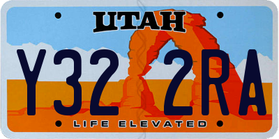 UT license plate Y322RA