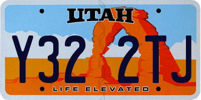 UT license plate Y322TJ