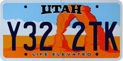 UT license plate Y322TK