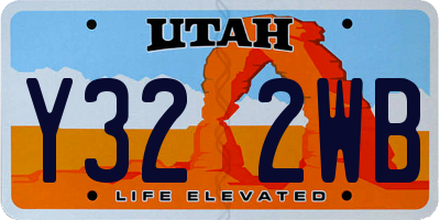 UT license plate Y322WB