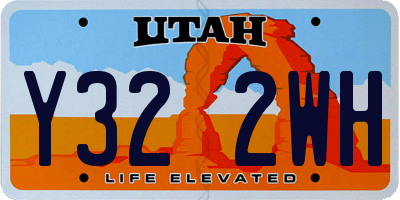 UT license plate Y322WH