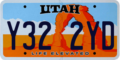 UT license plate Y322YD