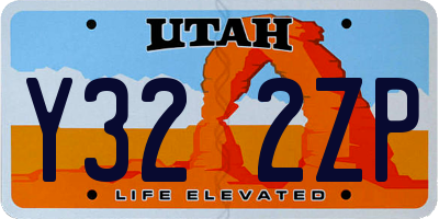 UT license plate Y322ZP