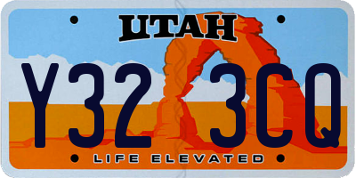 UT license plate Y323CQ