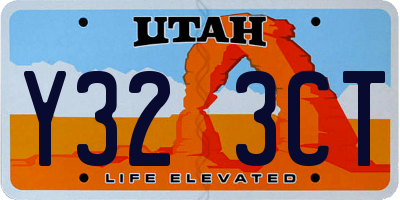 UT license plate Y323CT
