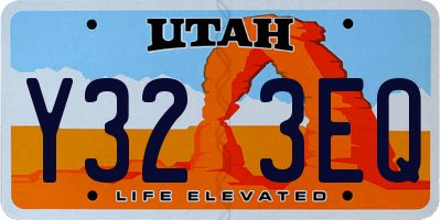 UT license plate Y323EQ