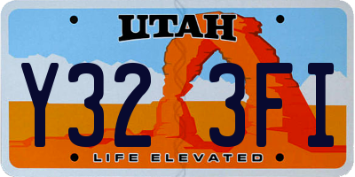 UT license plate Y323FI