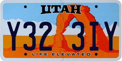 UT license plate Y323IY