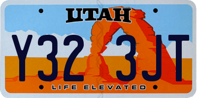 UT license plate Y323JT