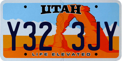 UT license plate Y323JY