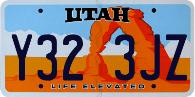 UT license plate Y323JZ