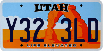 UT license plate Y323LD
