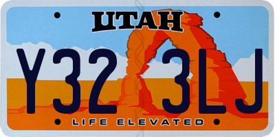 UT license plate Y323LJ