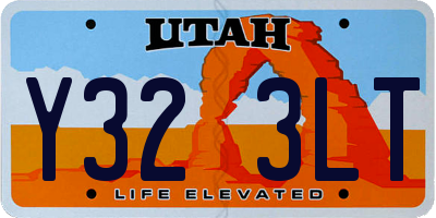 UT license plate Y323LT