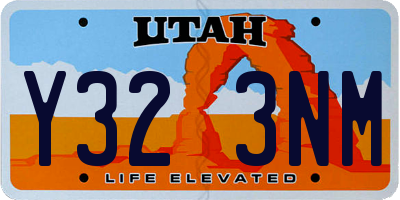 UT license plate Y323NM