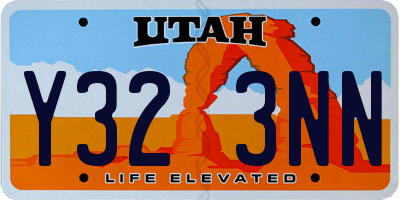 UT license plate Y323NN